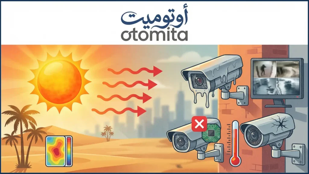 تأثير حرارة الصيف على كاميرات المراقبة في السعودية
